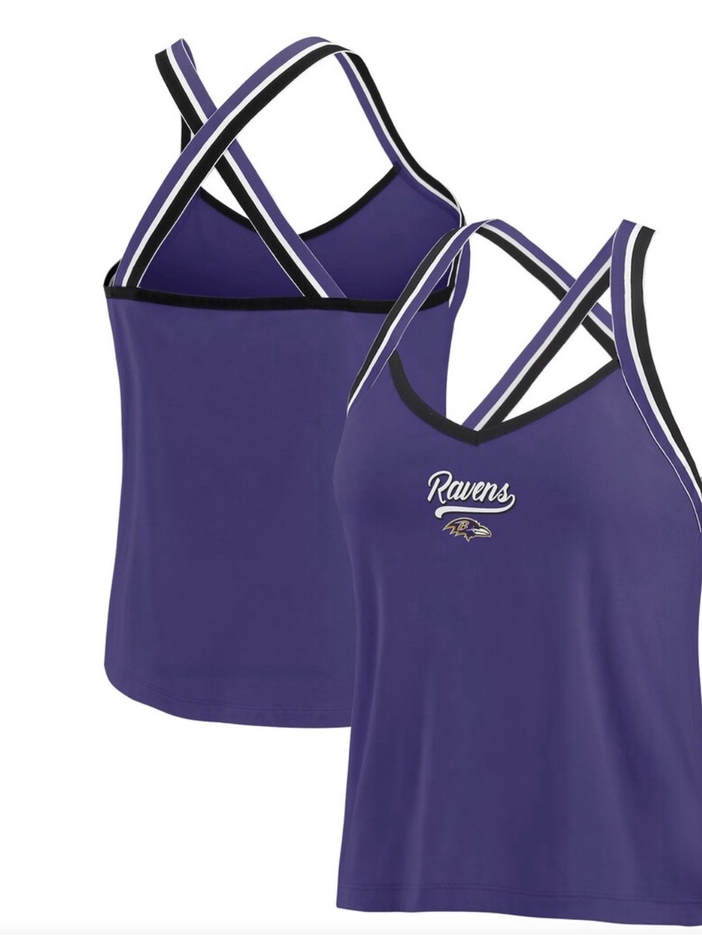 NFL Ravens Purple Strappy Tank Top